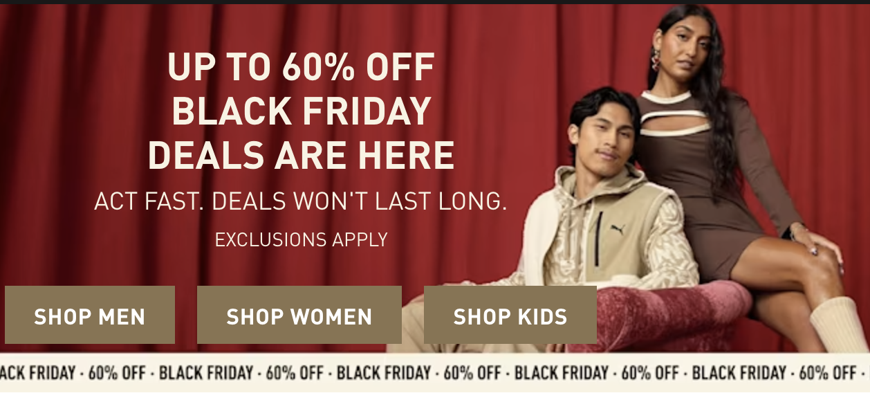 Puma Canada Black Friday Deals Save up to 60 off Select Styles Hot